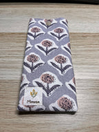 Funda Paula flor gris